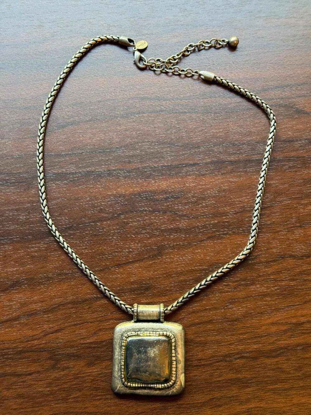 Y2K Chico's Silver Tone Amulet Necklace